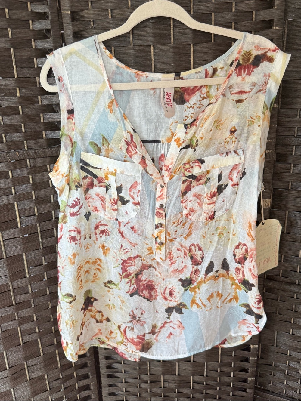 *NEW*Sz L*Aratta* Exclusive for Stitch Fix Maven Blouse.